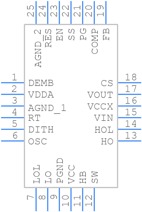LM5141RGET - Texas Instruments - PCB symbol