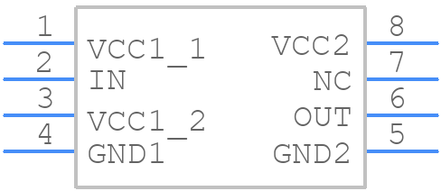 ISO7710DR - Texas Instruments - PCB symbol