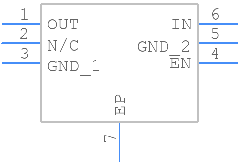 TPS78225DRVR - Texas Instruments - PCB symbol