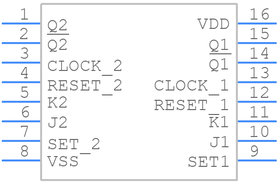 CD4027BPWR - Texas Instruments - PCB symbol