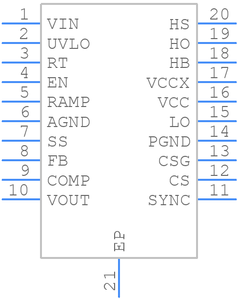 LM25118Q1MHE/NOPB - Texas Instruments - PCB symbol