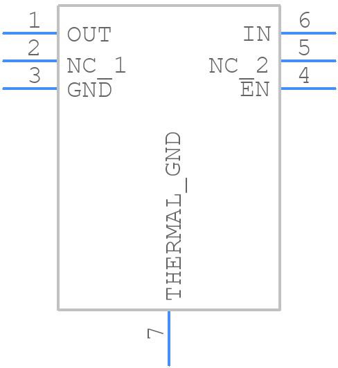 TPS70925DRVR - Texas Instruments - PCB symbol