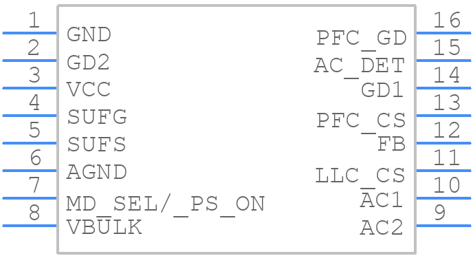 UCC29950DR - Texas Instruments - PCB symbol