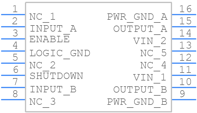 UC3708DW - Texas Instruments - PCB symbol