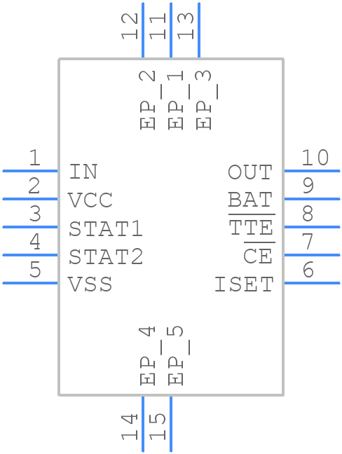 BQ24013DRCR - Texas Instruments - PCB symbol