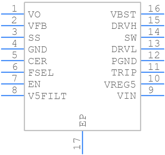 TPS53114PWPR - Texas Instruments - PCB symbol
