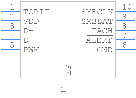 LM96163CISD/NOPB - Texas Instruments - PCB symbol