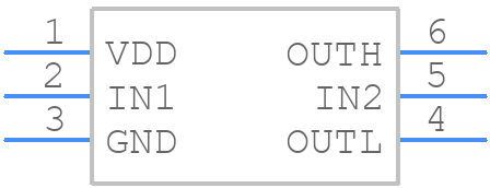 UCC27538DBVR - Texas Instruments - PCB symbol