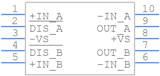 OPA2890IDGST - Texas Instruments - PCB symbol