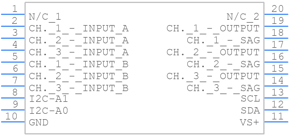 THS7303PW - Texas Instruments - PCB symbol
