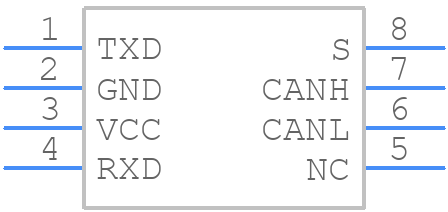 TCAN1051HDQ1 - Texas Instruments - PCB symbol