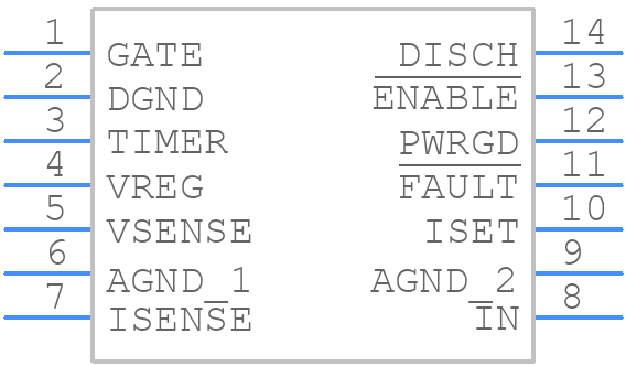 TPS2330ID - Texas Instruments - PCB symbol