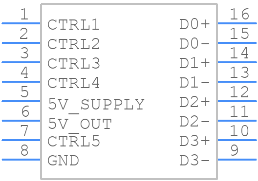 TPD13S523PWR - Texas Instruments - PCB symbol