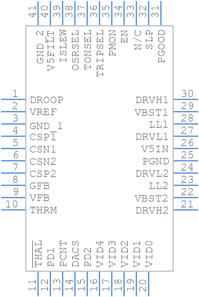 TPS51727RHAR - Texas Instruments - PCB symbol