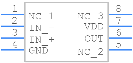 TLV2471AIP - Texas Instruments - PCB symbol