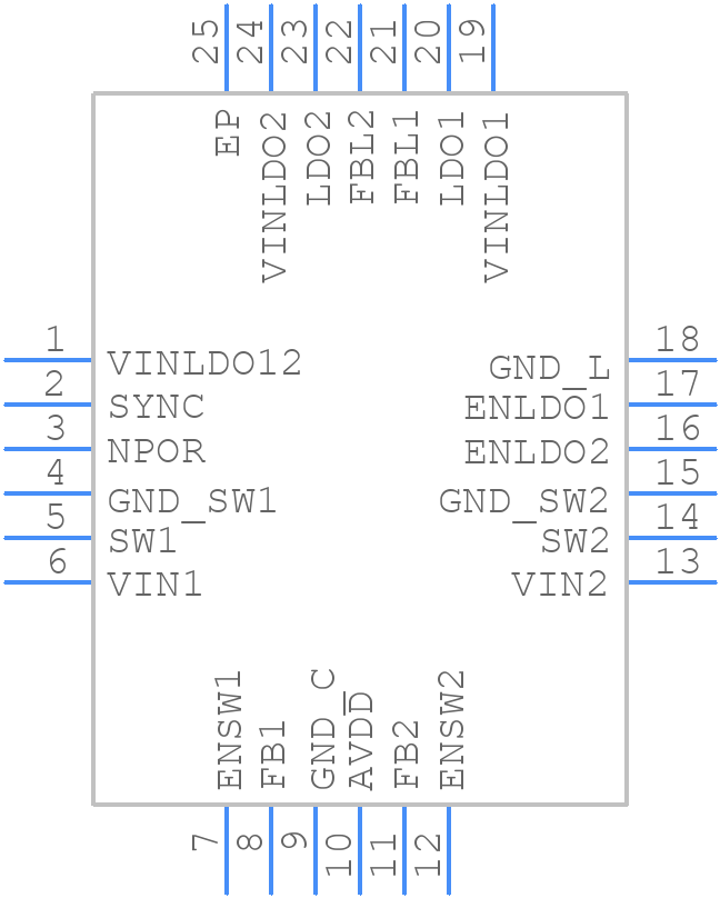 LM26480QSQ-CF/NOPB - Texas Instruments - PCB symbol