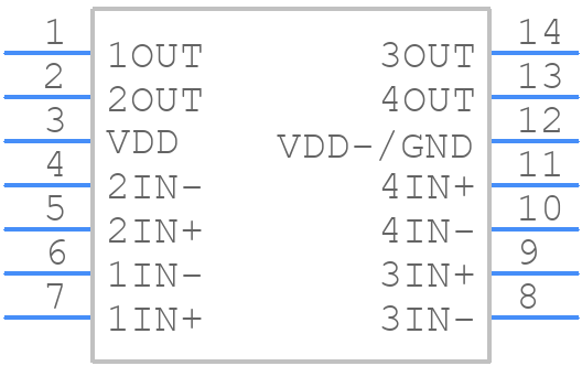 TLC354ID - Texas Instruments - PCB symbol