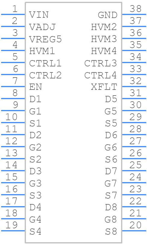 TLC5960DAR - Texas Instruments - PCB symbol