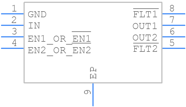 TPS2064CDGNR-2 - Texas Instruments - PCB symbol