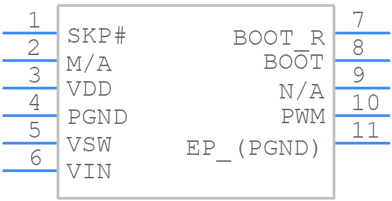 CSD95379Q3M - Texas Instruments - PCB symbol