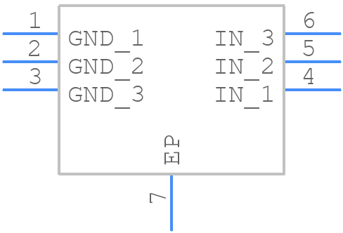 TVS3300DRVR - Texas Instruments - PCB symbol