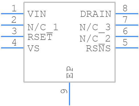 TPS92411PDDAR - Texas Instruments - PCB symbol