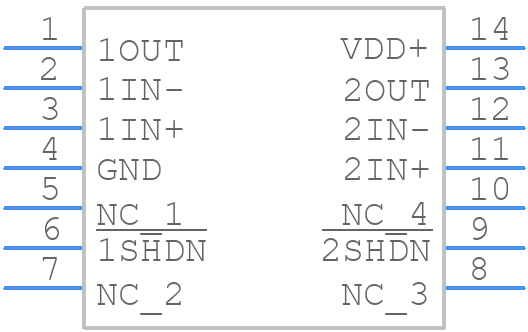 TLV2463AIDR - Texas Instruments - PCB symbol
