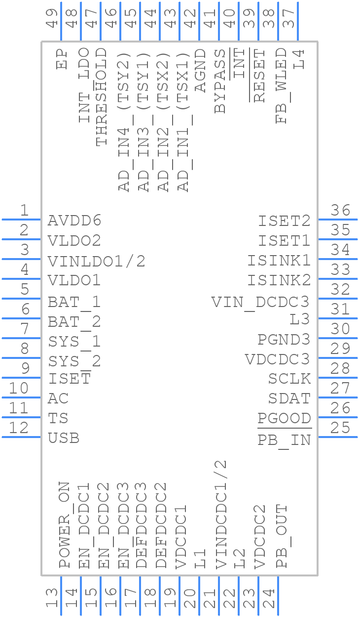TPS650732TRSLRQ1 - Texas Instruments - PCB symbol