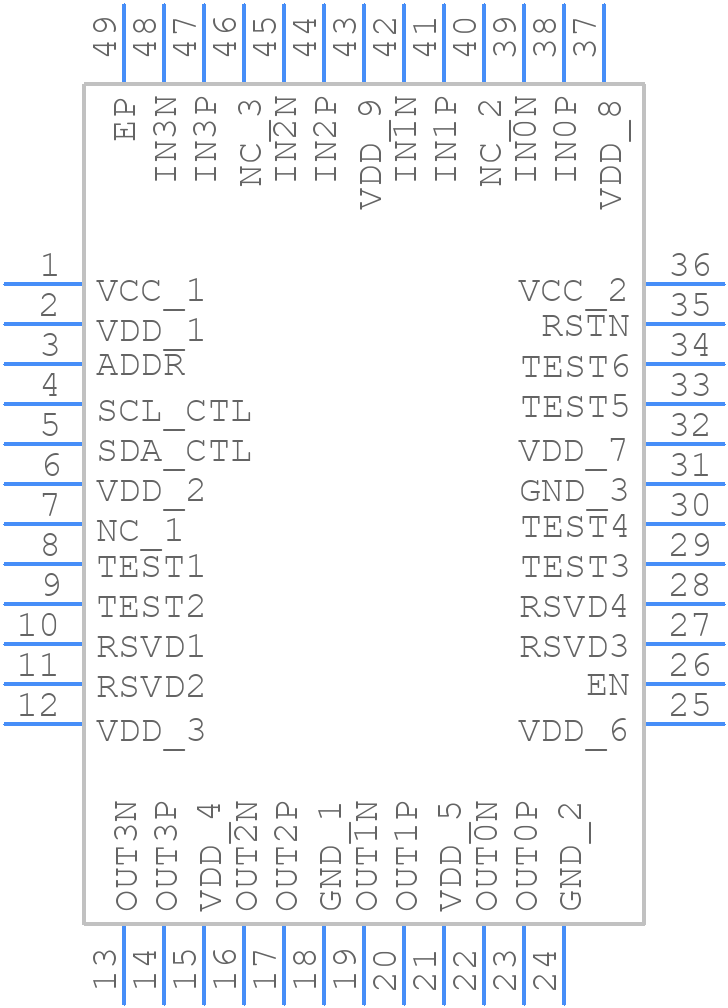 TVB1440RGZR - Texas Instruments - PCB symbol