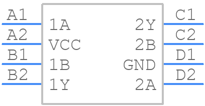 SN74LVC2G02YZPR - Texas Instruments - PCB symbol