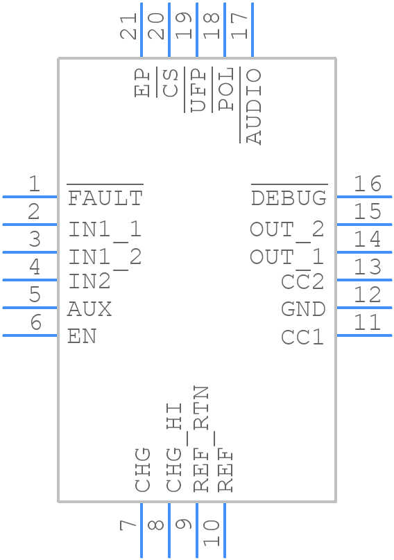 TPS25810ATWRVCRQ1 - Texas Instruments - PCB symbol