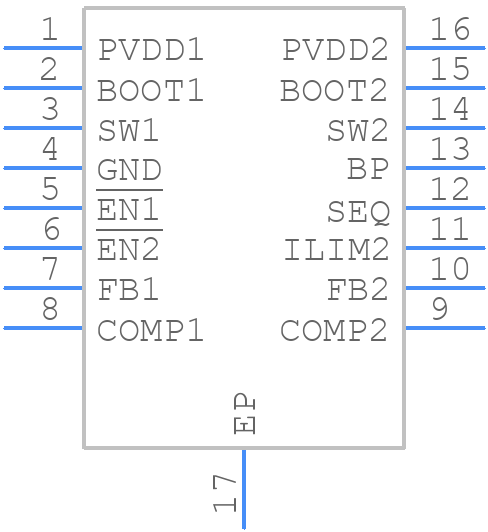 TPS55386PWPR - Texas Instruments - PCB symbol