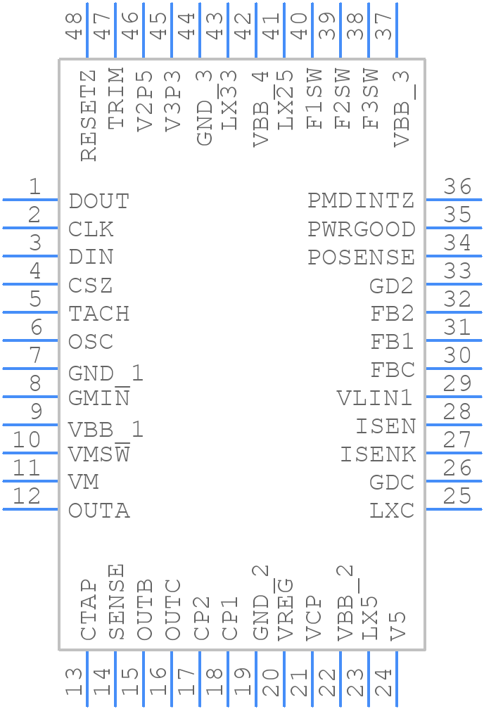 DLPA100PT - Texas Instruments - PCB symbol