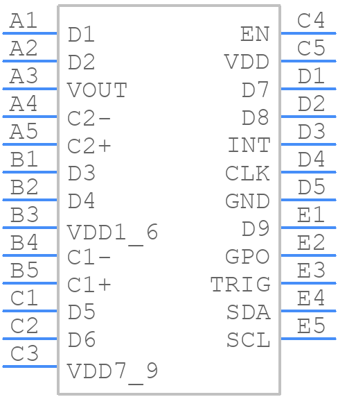 LP8501TME/NOPB - Texas Instruments - PCB symbol