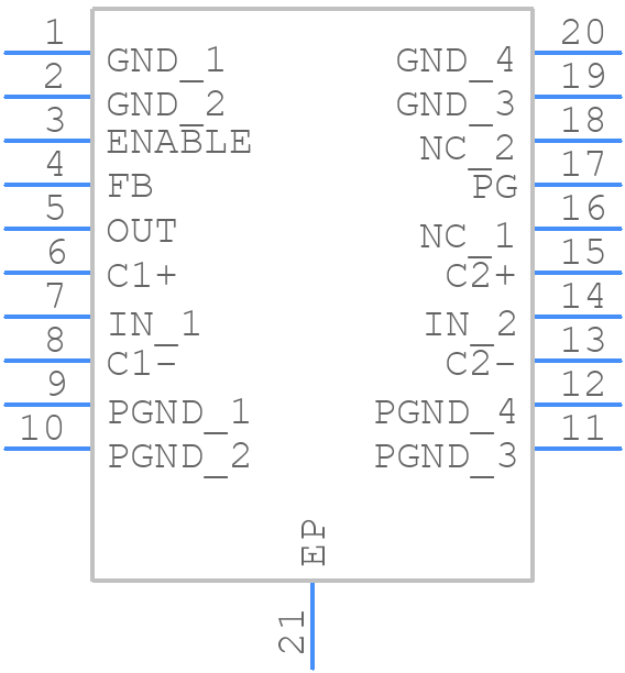 TPS60141PWPR - Texas Instruments - PCB symbol