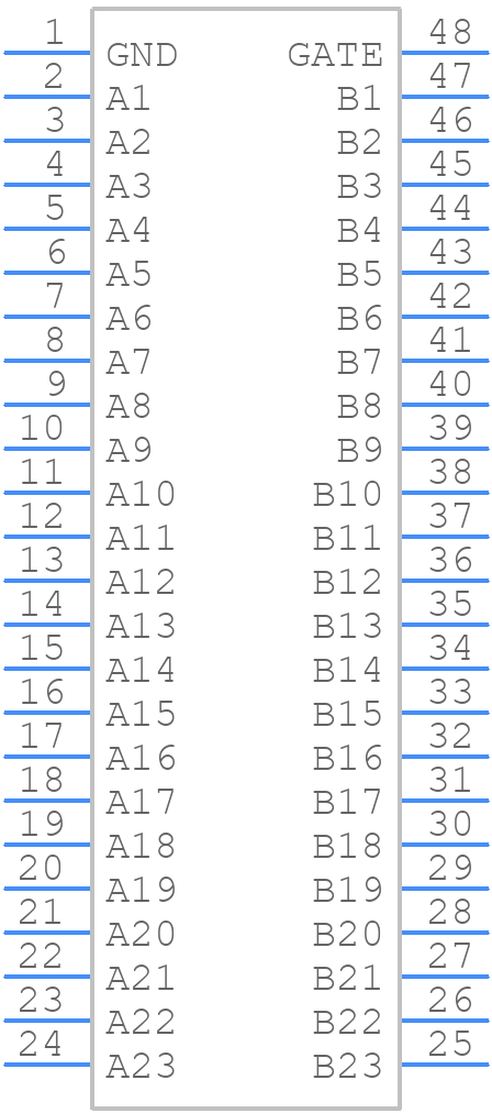 SN74TVC16222ADLR - Texas Instruments - PCB symbol
