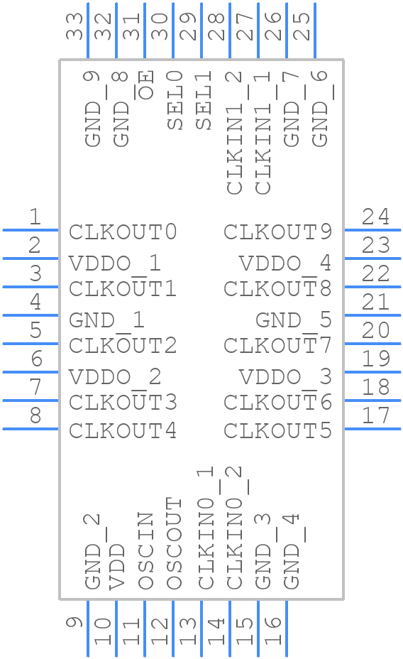 LMK00101SQE/NOPB - Texas Instruments - PCB symbol