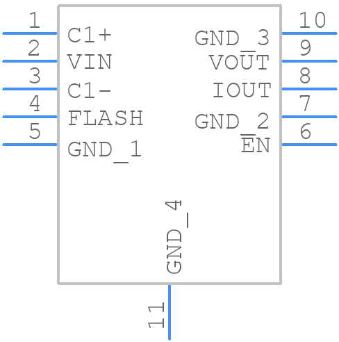 LM2753SDX/NOPB - Texas Instruments - PCB symbol