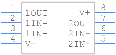 TLV1702AQDGKRQ1 - Texas Instruments - PCB symbol