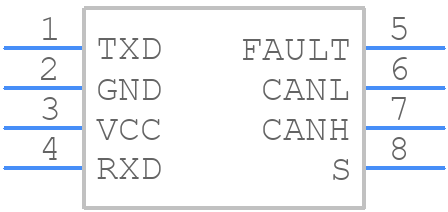TCAN337GDCNT - Texas Instruments - PCB symbol