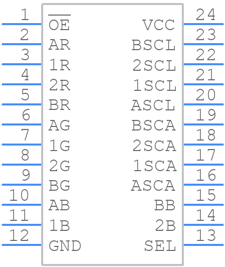 TS5V522CPWR - Texas Instruments - PCB symbol
