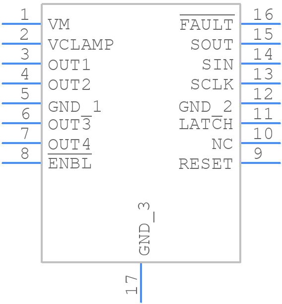 DRV8804PWPR - Texas Instruments - PCB symbol