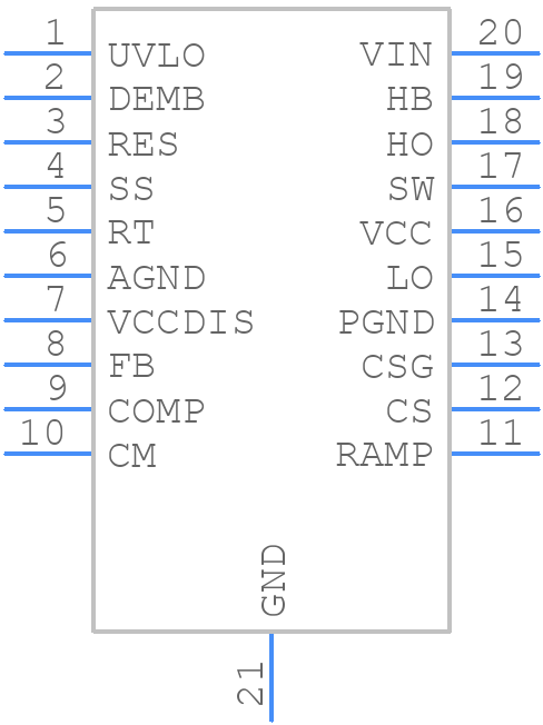 LM5117QPMHE/NOPB - Texas Instruments - PCB symbol