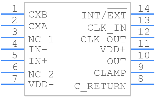 TLC2652AC-14D - Texas Instruments - PCB symbol