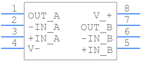 TLV6002IDR - Texas Instruments - PCB symbol