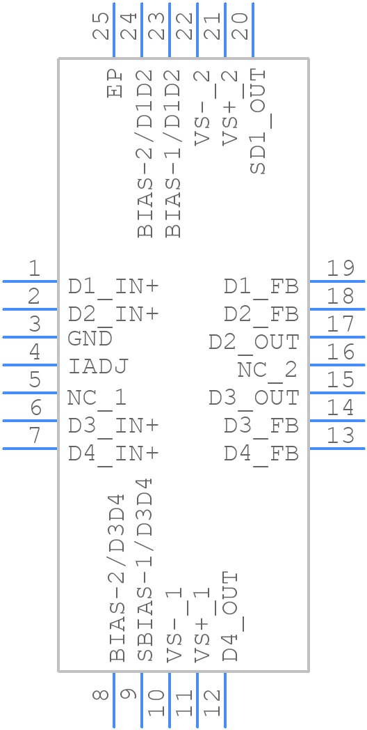 THS6214IRHFR - Texas Instruments - PCB symbol