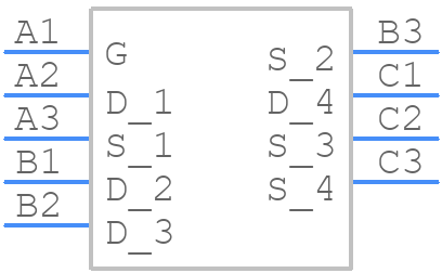 CSD25202W15 - Texas Instruments - PCB symbol