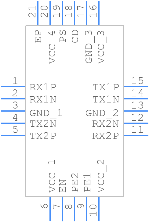 SN75LVCP412CDRTJR - Texas Instruments - PCB symbol