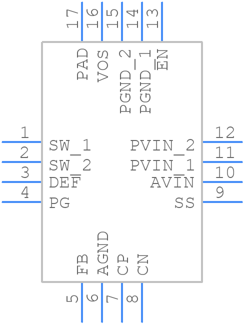 TPS62095RGTR - Texas Instruments - PCB symbol