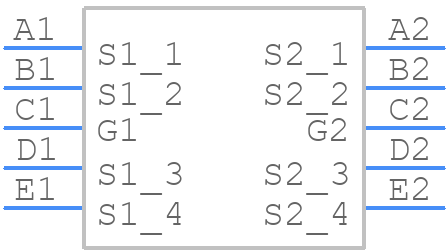 CSD87501L - Texas Instruments - PCB symbol